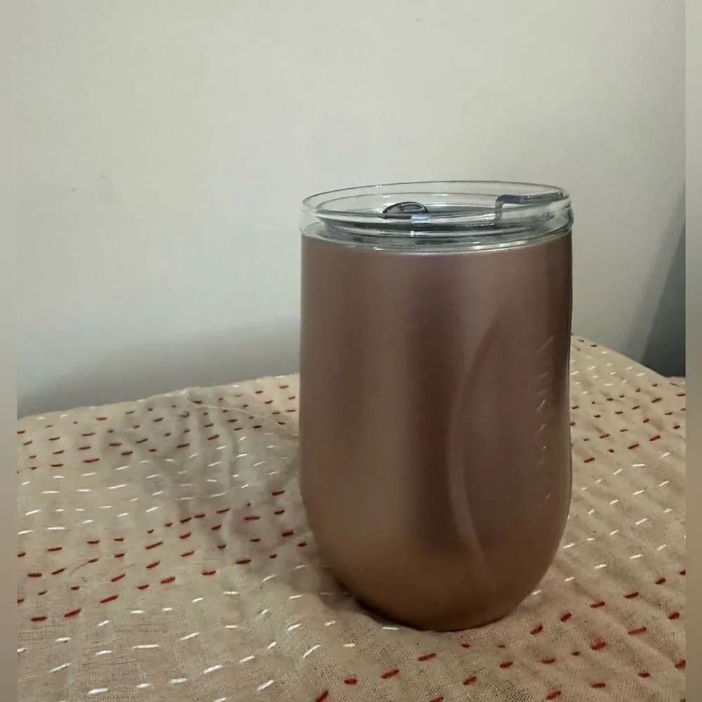 New-VINGLACE Wine Glass Lined Stainless Steel Insulated Stemless